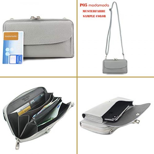 modamoda de - P05 - 이탈리아 여성용 휴대폰 지갑 정품 가죽