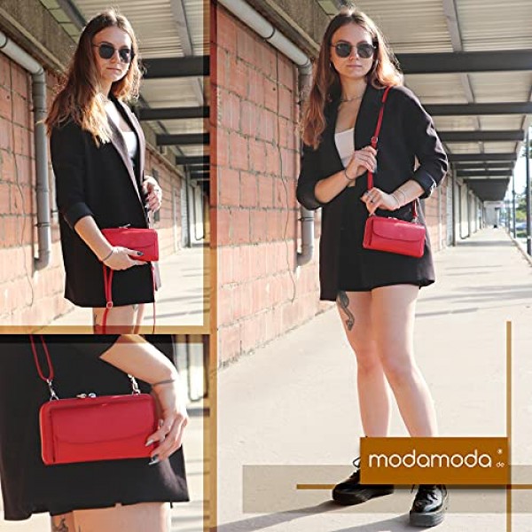 modamoda de - P05 - 이탈리아 여성용 휴대폰 지갑 정품 가죽