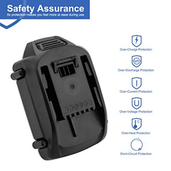 Worx WA3512 WA3511 WA3512.1 WA3523 WG151 WG151E WU287 WU381 WX163 무선 도구 배터리용 Exmate 18V 2.5Ah 리튬 이온 교체 배터리