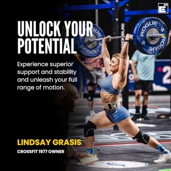 역도용 6mm 무릎 슬리브(한 쌍으로 판매) - 지지력과 이동성을 위한 내구성 있는 압축 슬리브 - 기능성 피트니스, 스쿼트, 데드리프트용 무릎 보호대(특대형, 파란색)