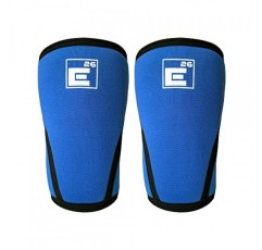 역도용 6mm 무릎 슬리브(한 쌍으로 판매) - 지지력과 이동성을 위한 내구성 있는 압축 슬리브 - 기능성 피트니스, 스쿼트, 데드리프트용 무릎 보호대(특대형, 파란색)