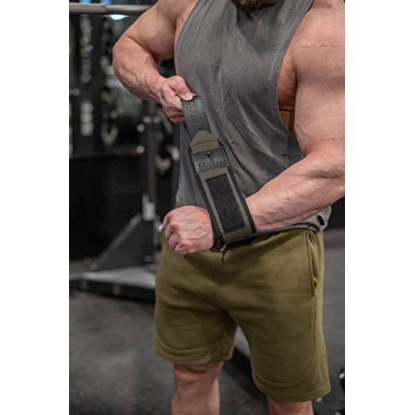 역도용 손목 랩(IPF, USAPL, USPA, IPL 인증) - 파워리프팅, 보디빌딩 및 체육관 역도 운동용 벤치 프레스 손목 스트랩 - 남성 및 여성