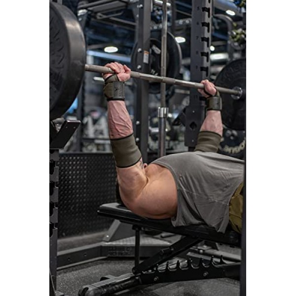 역도용 손목 랩(IPF, USAPL, USPA, IPL 인증) - 파워리프팅, 보디빌딩 및 체육관 역도 운동용 벤치 프레스 손목 스트랩 - 남성 및 여성