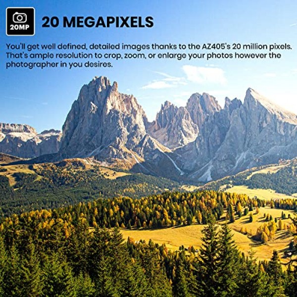 Kodak PIXPRO AZ405 디지털 카메라 + 64GB 메모리 카드 + 카메라 케이스(화이트)