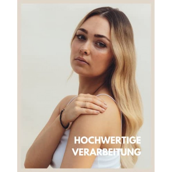 GD GOOD.designs EST. 2015 천연석과 925 실버 진주가 포함된 여성용 진주 팔찌, 면처리된 4mm 보석 비즈로 제작된 천연석 팔찌 - 선물 가방 포함