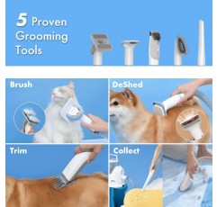 Neakasa P2 Pro 강아지 클리퍼, 진공 청소기 포함, 조용한 클리퍼 강아지 고양이, 차세대 전문 애완 동물 미용 세트, 강아지와 고양이를 위한 5가지 미용 도구가 포함된 애