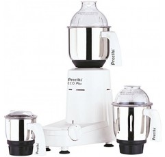 Preethi Eco Plus 믹서 그라인더 110볼트 미국/캐나다용, 흰색, 3병: 가정 및 주방