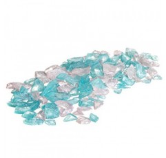 바다 유리 칩 | 컬러 바다 유리 칩 | 라이트 핑크와 아쿠아 | 공예품과 장식용 10온스 벌크 진주 바다 유리 조각 | 게다가 Joseph Rains의 무료 해상 전자책