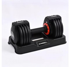 조정 가능한 덤벨 25LB 5 In 1 남성 및 여성용 싱글 덤벨 멀티웨이트 옵션 미끄럼 방지 나일론 손잡이가 있는 덤벨 홈 체육관 전신 운동 피트니스를 위한 빠른 무게 조절