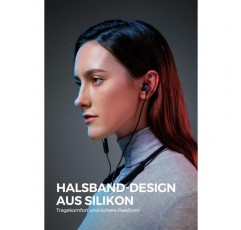 SoundPEATS Force Pro 듀얼 다이내믹 드라이버 블루투스 헤드폰 무선 넥밴드 크로스오버 이어버드 APTX HD 오디오 내장 마이크 22시간 재생 스포츠 헤드폰