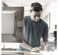 LogiLink BT0059 - Bluetooth 모노 헤드셋 mit Ladestation, Mikrofon Schwarz Standard