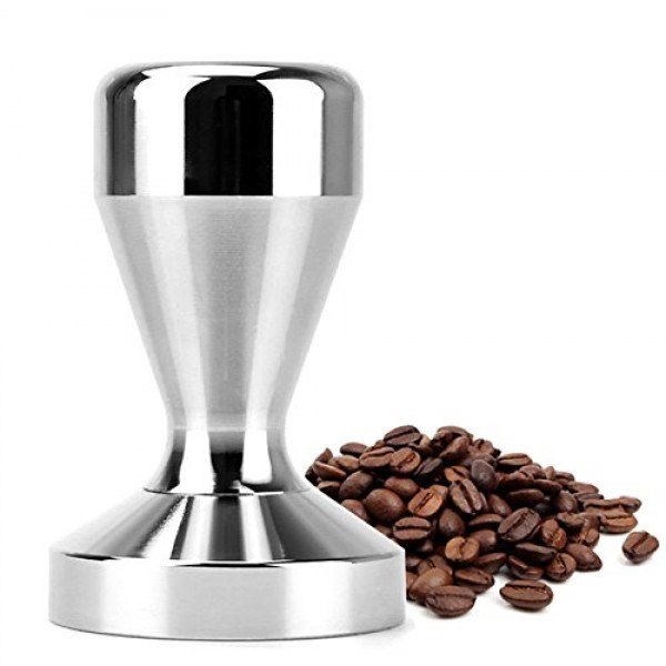 PerriRock 스테인레스 스틸 커피 탬퍼 바리스타 에스프레소 탬퍼 51mm 베이스 커피빈 프레스