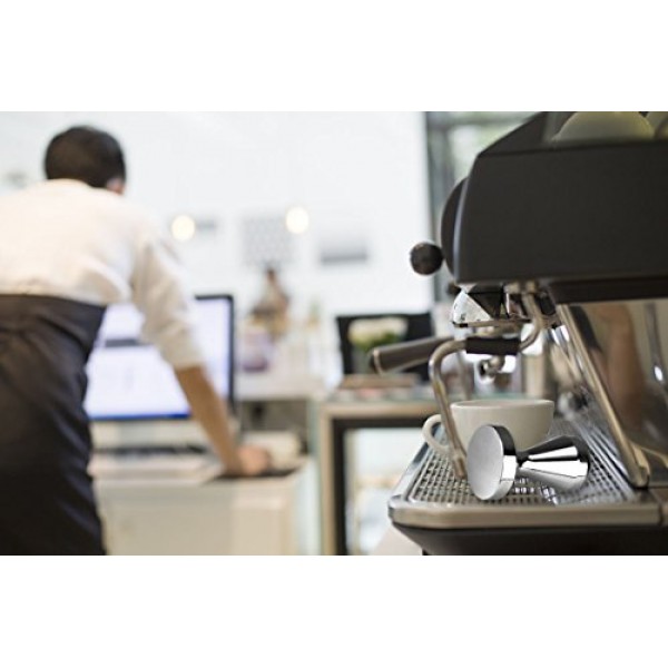 PerriRock 스테인레스 스틸 커피 탬퍼 바리스타 에스프레소 탬퍼 51mm 베이스 커피빈 프레스