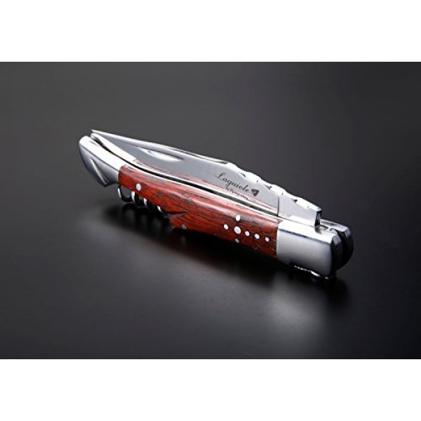 LAGUIOLE BY FLYINGCOLORS 접이식 포켓 나이프. 스테인레스 스틸, 코르크 마개 뽑이 내장. (목재)