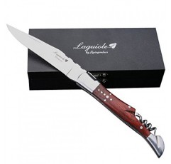 LAGUIOLE BY FLYINGCOLORS 접이식 포켓 나이프. 스테인레스 스틸, 코르크 마개 뽑이 내장. (목재)