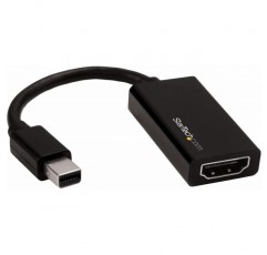 StarTech.com Mini DisplayPort - HDMI 어댑터 - 활성 mDP 1.4 - HDMI 2.0 비디오 컨버터 - 4K 60Hz - Mini DP 또는 Thunderbolt 1/2 Mac/PC - HDMI 모니터/TV/디스플레이 - mDP - HDMI 동글(MDP2HD4K60S) 검은