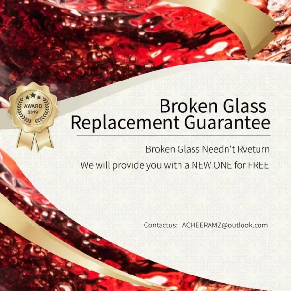 ACHEER 20온스 크리스탈 보르도 레드 와인 잔 6개 세트, 손으로 불어 만든 이탈리아 스타일, 긴 줄기, 무연, 대형 - 선물 상자 - 어떤 경우에도 완벽한 선물, 남성, 여성을 