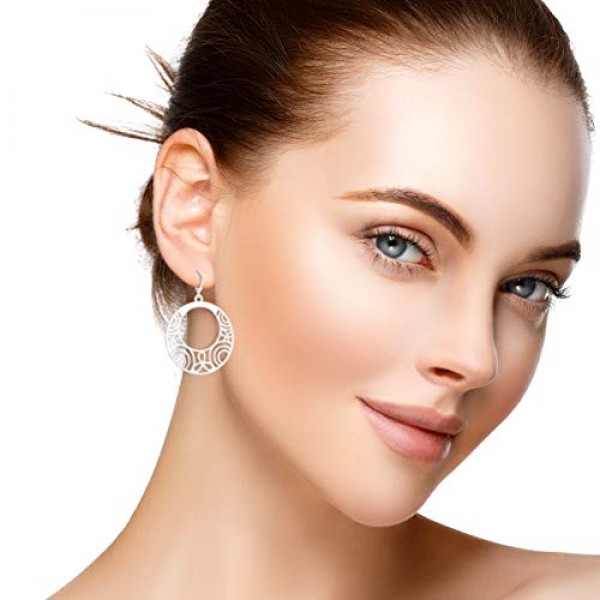 SOFIA MILANI - 여성용 귀걸이 925 실버 - 장식 귀걸이