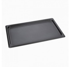 Vogue 13110 Gastronorm 붙지 않는 베이킹 시트 530X325X26mm 전자레인지 양피지 매트, 블랙