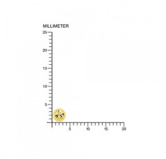 Monde Petit T1670P 여성 및 아동 귀걸이 18 캐럿(750) 옐로우 골드, 옐로우 골드
