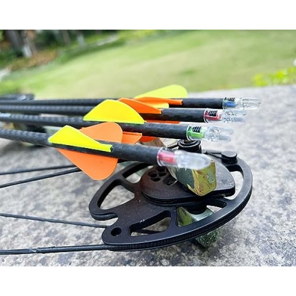 .246/ .244/ .233/ .204/ .165 ON/OFF 스위치가 있는 내경 볼트용 CosiComu 조명 노크 라이트 업 노크 사냥용 활 화살 노크 6팩