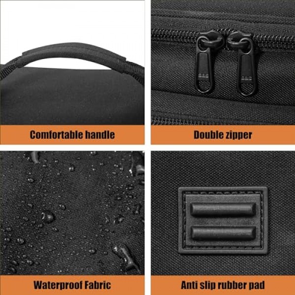 Bissell SteamShot 단단한 표면 스팀 청소기 39N7V/39N7A와 호환되는 휴대용 가방, 조절 가능한 구획 스팀 청소기 보관 가방, 액세서리용 추가 포켓이 있는 여행 가방