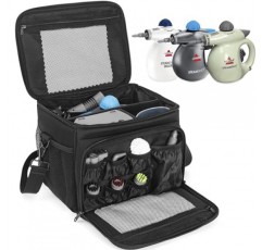 Bissell SteamShot 단단한 표면 스팀 청소기 39N7V/39N7A와 호환되는 휴대용 가방, 조절 가능한 구획 스팀 청소기 보관 가방, 액세서리용 추가 포켓이 있는 여행 가방