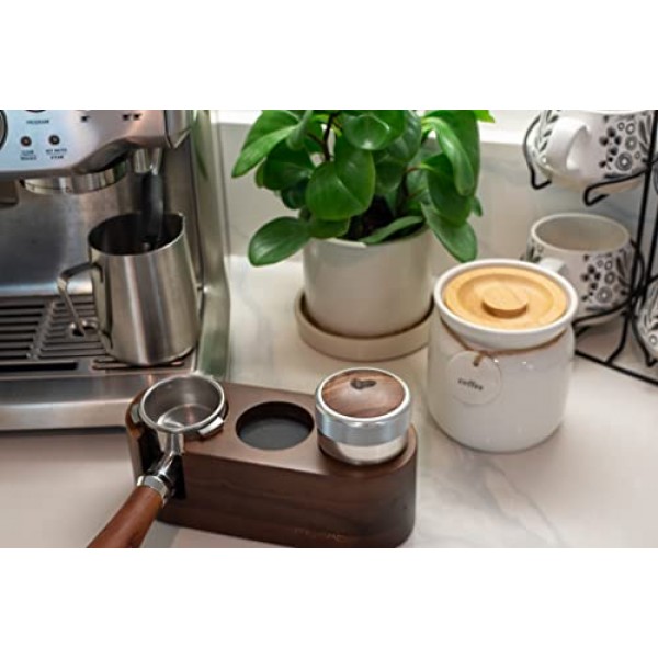 53mm 에스프레소 분배 도구 - 브레빌 에스프레소 머신에 적합 54mm 포터필터 - 높이 조절 가능 - WDT 도구 - 에스프레소 액세서리 및 바리스타 도구 - 에스프레소 분배기 - 