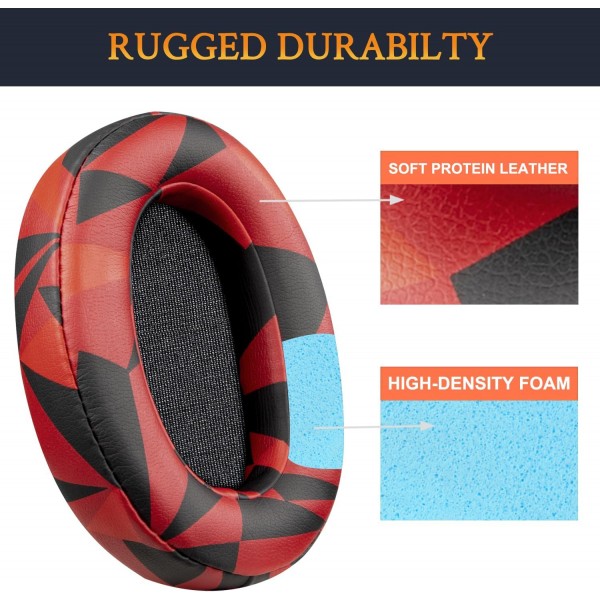 Sony WH-XB900N/WH-CH710N(WHCH710N WHCH710 CH710)/WH-CH720N(WHCH720 CH720)/WH-RF400(WHRF400)/MDR-RF895RK 헤드폰용 SOULWIT 단백질 가죽 교체용 이어 패드 패드 부분 업데이트