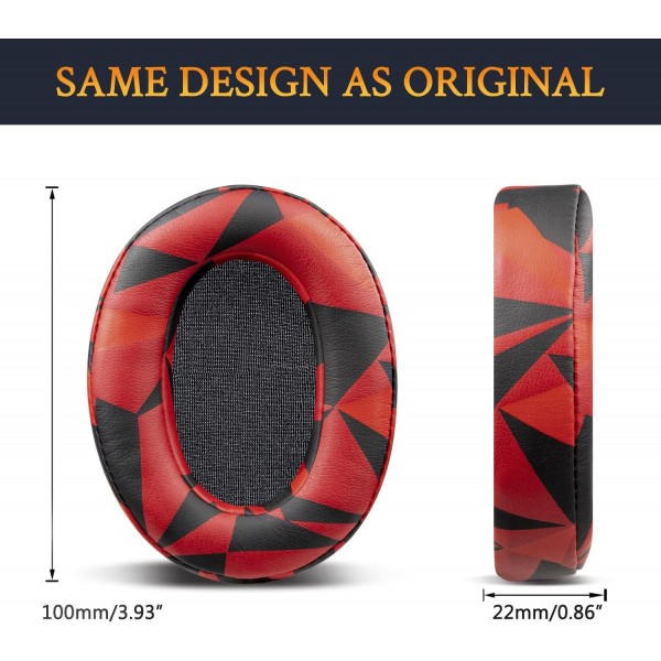 Sony WH-XB900N/WH-CH710N(WHCH710N WHCH710 CH710)/WH-CH720N(WHCH720 CH720)/WH-RF400(WHRF400)/MDR-RF895RK 헤드폰용 SOULWIT 단백질 가죽 교체용 이어 패드 패드 부분 업데이트