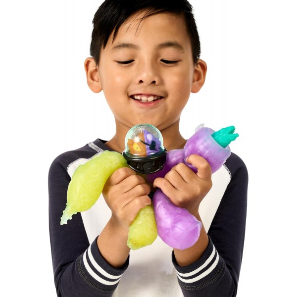 Heroes of Goo Jit Zu Deep GOO Sea - 투인원 슬라임 파워를 갖춘 6.5인치 보울브레스 피규어; 슈퍼 신축성과 신축성