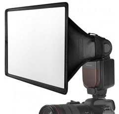 NEEWER 플래시 디퓨저 라이트 소프트박스 11 x 8, 범용, 보관용 파우치로 접을 수 있음 Canon Nikon과 호환 가능 Sony Godox Yongnuo NEEWER 스피드라이트