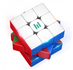 Moyu Huameng 3x3 자기 속도 큐브 YS3M 스티커없는 자기 큐브 55mm 자기 위치 지정 및 이중 조정 시스템 포함