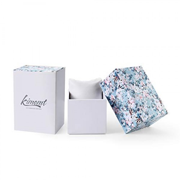 KIMOMT 여성용 시계, 가죽 스트랩, 고급 쿼츠 시계, 방수, 패션, 소녀용 창의적인 시계, 여성용