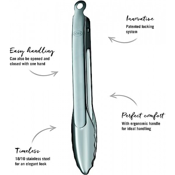 Rösle 스테인리스 스틸 12인치 잠금 및 해제 집게(12916)