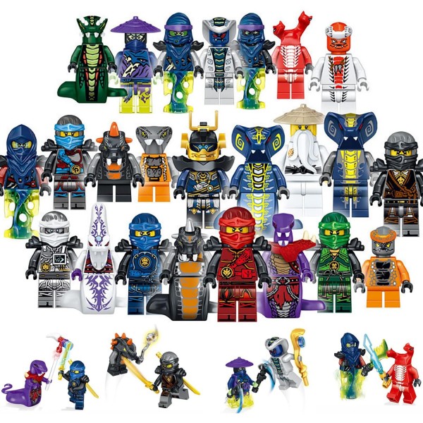 Minifigure Set, 24pcs Minifigure Toys, Mini Anime Set, Collection Figures, Custom Collectible Minifigures, 파티 용품, 생일 선물