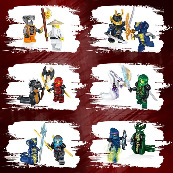 Minifigure Set, 24pcs Minifigure Toys, Mini Anime Set, Collection Figures, Custom Collectible Minifigures, 파티 용품, 생일 선물
