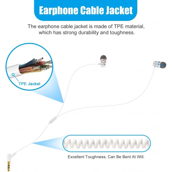 AMVR 소음 차단 이어 버드 Pico 4 전용 이어폰 실리콘 홀더가있는 Quest 2 VR 헤드셋 (흰색)