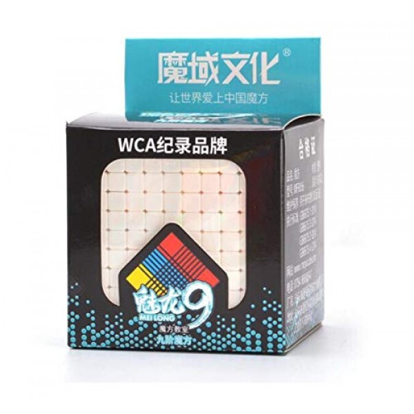 CuberSpeed ​​Cubing 교실 moyu 9x9 스티커엘스 스피드 큐브 Mofang Jiaoshi Meilong 9x9 매직 큐브(MF9 업데이트 버전)