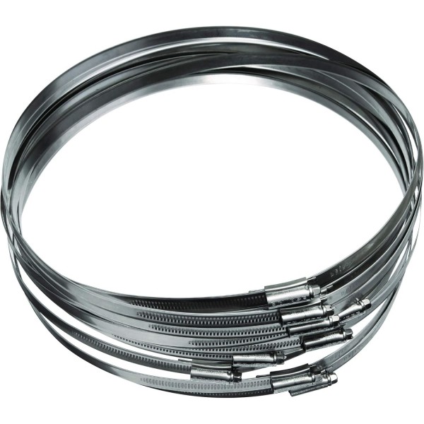 Eclipse 전문 도구 ECW4-12 Eclipse W4 304 스테인레스 스틸 Wormdrive 호스 클립 240-280mm 10 팩 240-280mm