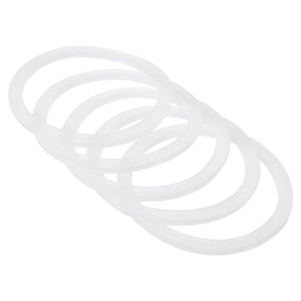 PATIKIL 86mm 와이드 입 실리콘 씰링 링, 메이슨병 뚜껑용 재사용 가능한 누출 방지 개스킷 10팩, 반투명