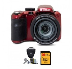 Kodak PIXPRO AZ425 Astro Zoom 20MP 디지털 카메라(빨간색) 번들, 32GB 카드 및 카메라 케이스, 액세서리 키트(3개 품목)