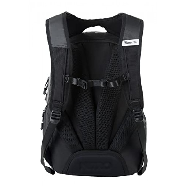 Nitro Chase 배낭 정리함 포함 학교 배낭, 17인치 노트북 수납공간이 있는 학교 가방 데이팩, 35 L