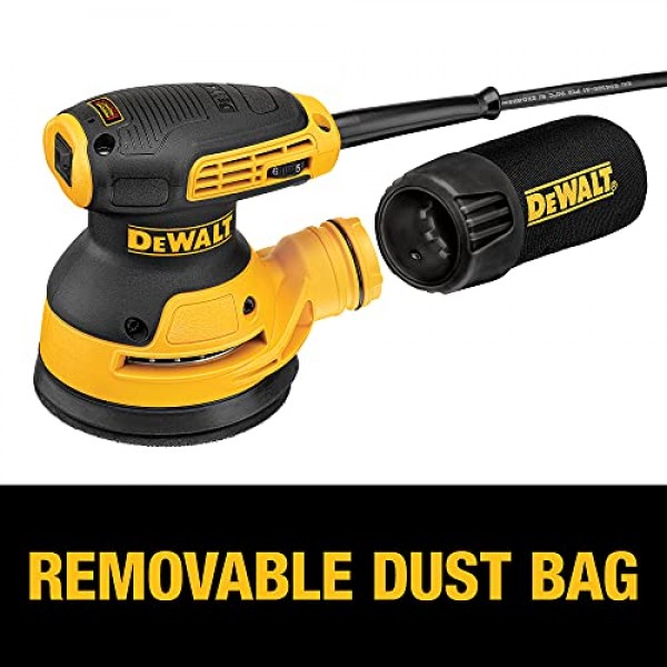 DEWALT 랜덤 궤도 샌더, 가변 속도, 5인치(DWE6423)