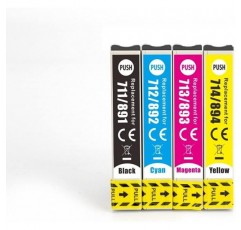 Now Ink Ltd의 호환 잉크 카트리지가 Cheetah T0715를 대체합니다. Epson STYLUS 프린터와 호환됩니다. T0711 T0712 T0713 T0714