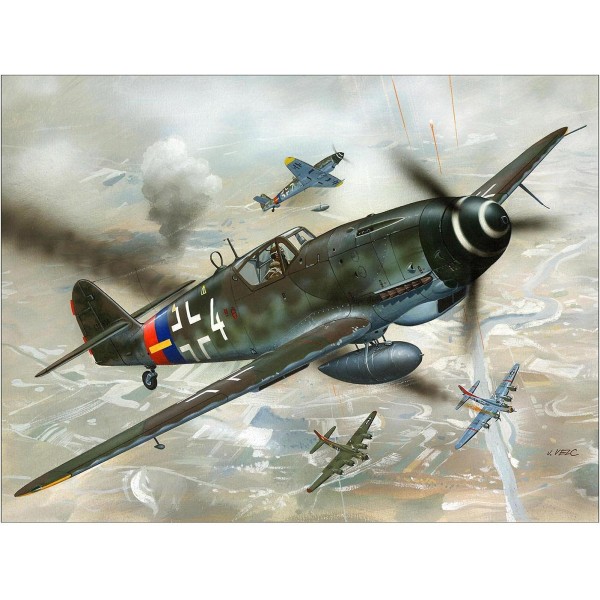 Revell 모델 키트 항공기 1:72 - 1:72 스케일의 Messerschmitt Bf109 G-10, 레벨 3, 많은 디테일이 있는 충실한 복제품, 04160