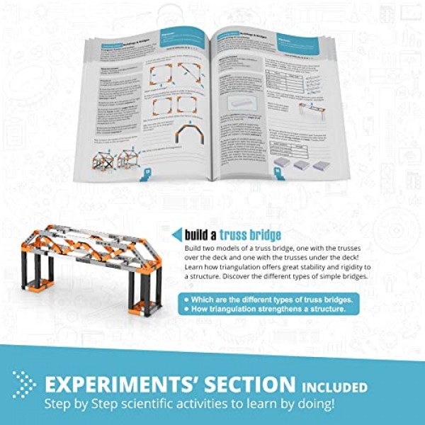 Engino- STEM 장난감, 건물 및 교량, 9세 이상 어린이를 위한 건설 장난감, 교육 장난감, 남학생과 여학생을 위한 선물(9가지 모델 옵션), 학습용 STEM 키트
