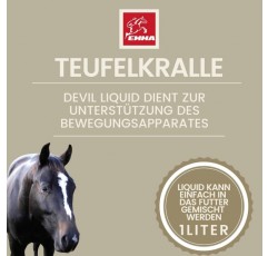 EMMA 악마의 발톱 말 액체 I 악마의 발톱 고용량 I 악마의 발톱 뿌리 악마의 발톱 관절 I 악마의 발톱 말 - 근골격계 말 관절용 말용 분말 대신 액체 1L