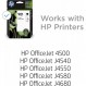 HP 901 | 잉크 카트리지 2개 | 블랙 삼색 | CC653AN, CC656AN(CN069FN) 콤보 2팩 트라이톤 및 블랙