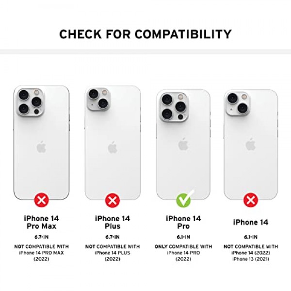 URBAN ARMOR GEAR UAG iPhone 14 Pro용으로 설계 유리 화면 보호기 쉴드 6.1 프리미엄 더블 9H 강화 강화 유리 지문 방지 항균 스크래치 방지 버블 프리 클리어